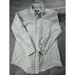 Ariat Pro Series Long Sleeve Shirt Men Size M Plaid Button Down Western Cowboy